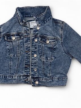 Wax Jean Girls Distressed Blue Denim Jacket